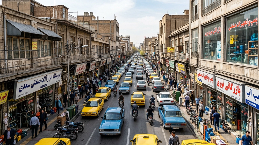 خیابان سعدی در تهران، یکی از مهم‌ترین و پرترددترین مراکز تجاری پایتخت