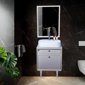 روشویی کابینتی پایه دار پی وی سی