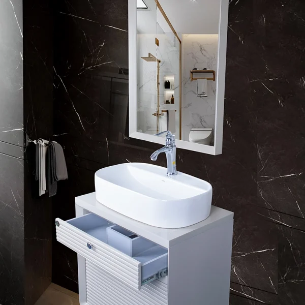 روشویی کابینتی پایه دار پی وی سی