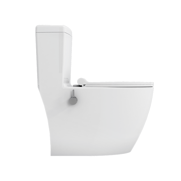 تصویر از نمای کناری توالت فرنگی شیر دار آنتوریوم چینی کرد