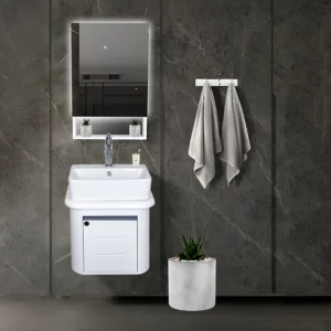 کابینت روشویی با سنگ روکار سرامیکی