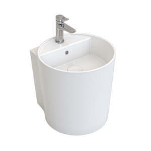 روشویی دیواری سرامیکی آوینا همراه با کیت نصب