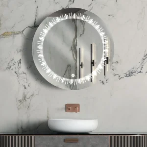 آینه طرح‌دار گرد P03-10 ترکیبی از زیبایی و عملکرد