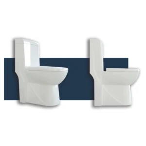 توالت فرنگی زمینی با سیستم تخلیه قوی و بی‌صدا