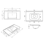 کاسه روشویی روکابینتی با کیفیت بالا