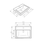 کاسه روشویی روکابینتی با کیفیت بالا