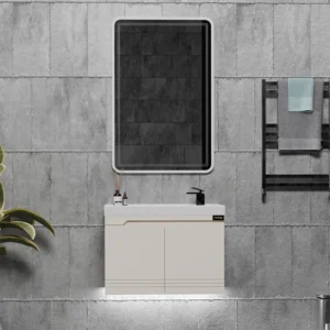 فولست روشویی همراه با آینه قابدار