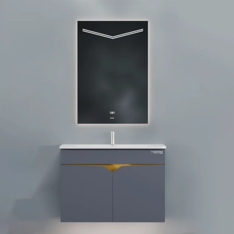 فولست روشویی لاکچری همراه با آینه بک لایت لمسی