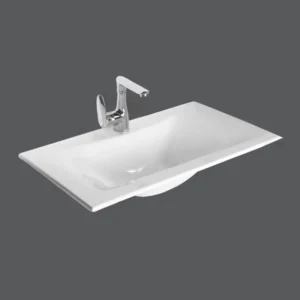 روشویی سرامیکی فلت با عمق مناسب شستشو