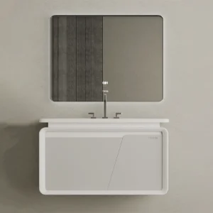 فولست روشویی همراه با آینه بک لایت لمسی