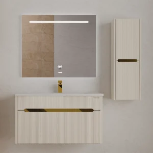 فولست روشویی لوکس همراه با آینه چراغدار