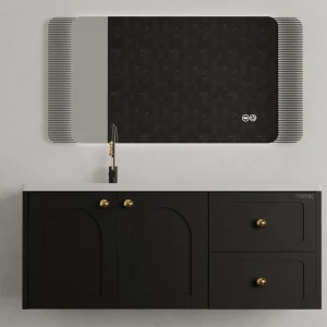 فولست روشویی دیواری با آینه بک لایت