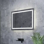 آینه دستشویی سندبلاست شده