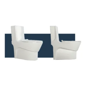 توالت فرنگی با سیستم تخلیه قدرتمند