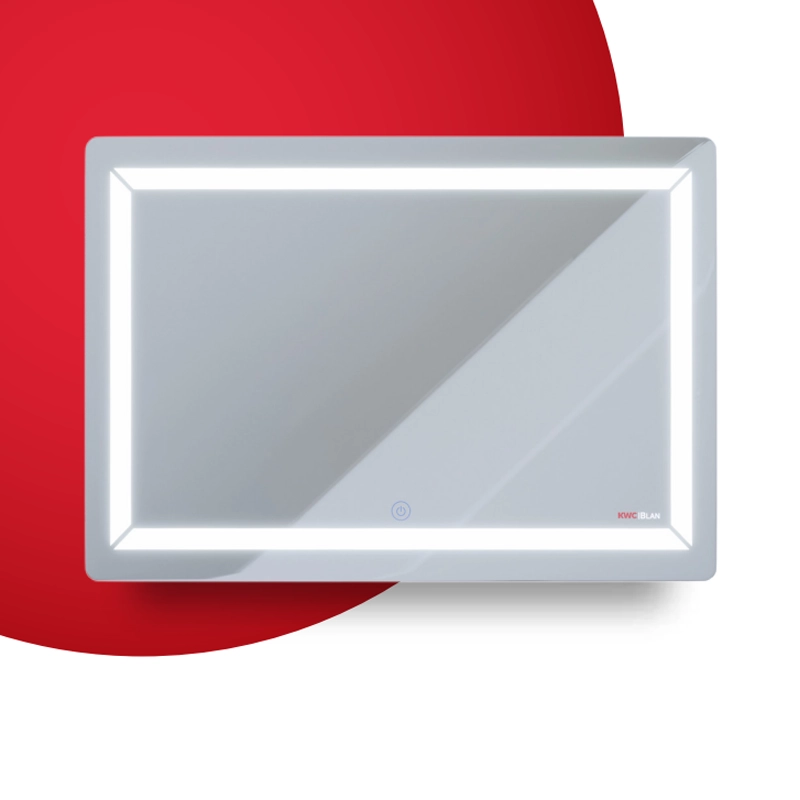 آینه دستشویی بکلایت آوا تیپ یک kwc آینه دستشویی سندبلاست شده آوا از برند کی دبلیو سی