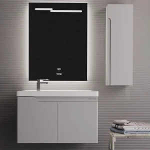 فولست روشویی کابینتی به همراه آینه مستطیل