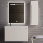 فولست روشویی کابینتی به همراه آینه مستطیل