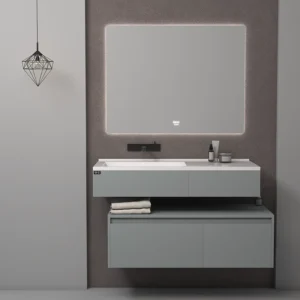 فولست روشویی کابینتی لاکچری با کاسه صاف