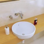 کاسه روشویی مینیمال با طراحی گرد
