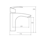 شیر روشویی پایه کوتاه باواریا شودر با طراحی ارگونومیک