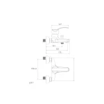 شیر حمام اپال شودر با بدنه برنجی