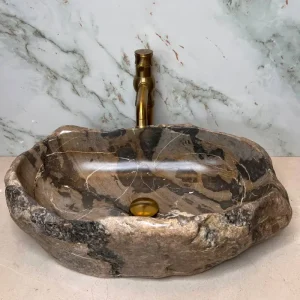 سنگ روشویی سنگی با طراحی خاص و لاکچری