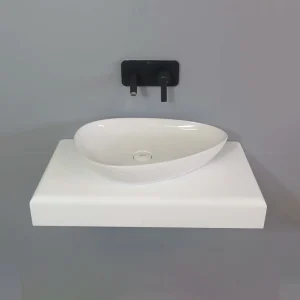 سنگ روشویی گاتریا مدل BOAT با طراحی قایقی شکل، مناسب سرویس بهداشتی مدرن و لاکچری