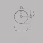 گاسه روشویی کوچک سرامیکی با کیفیت بالا