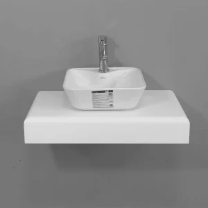 روشویی سرامیکی مربع گاتریا مدل هما با طراحی مدرن و شیک