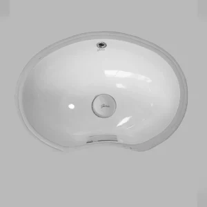 کاسه روشویی زیرسنگی بیضی ژوپیتر گاتریا سفید مدرن