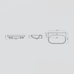 کاسه روشویی سرامیکی گلسار با کیفیت بالا