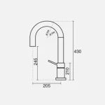 شیر آشپزخانه شاوری اینوکس با کیفیت فوق العاده