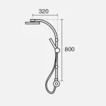 علم دوش KWC مدل Otana S؛ ترکیب زیبایی و کارایی در حمام شما