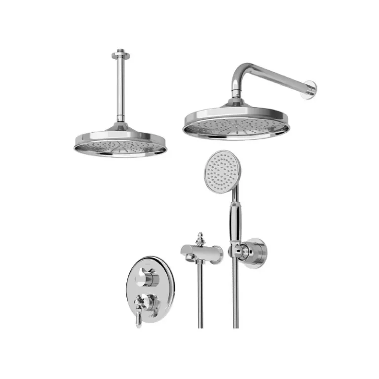 شیر و دوش توکار زیگموند تیپ 4 از برند شودر؛ طراحی لوکس و مینیمال برای حمام‌های امروزی