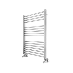 حوله خشک‌کن گرد مدل ۸۰ نصب‌ شده روی دیوار حمام، مناسب خشک کردن سریع حوله‌ها