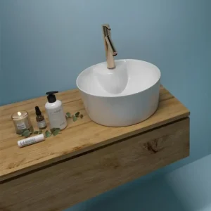 کاسه روشویی گرد آدونیس سینا چینی سفید