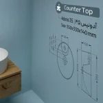 کاسه روشویی گرد آدونیس سینا چینی سفید