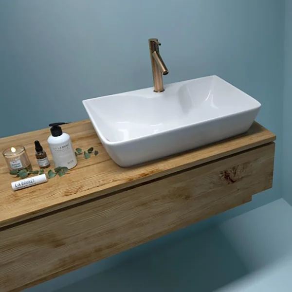 کاسه روشویی مستطیلی پیلوت سینا چینی