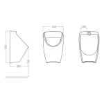 توالت ایستاده با شستشوی اتوماتیک گلسار