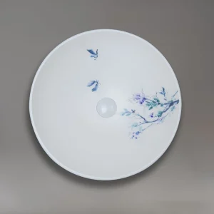 سنگ روشویی گرانیسی طرح دار GB1138، ترکیب زیبایی و مقاومت، مناسب برای سرویس بهداشتی‌های مدرن و شیک.