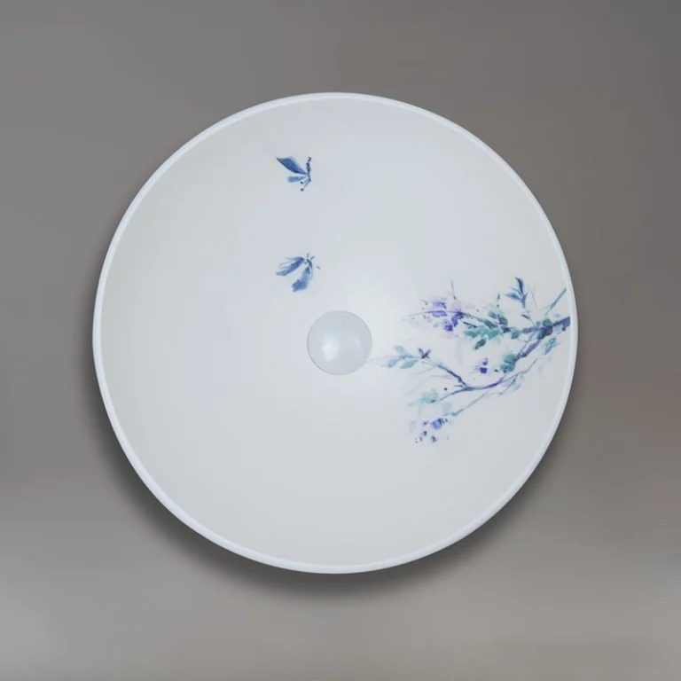 سنگ روشویی گرانیسی طرح دار GB1138، ترکیب زیبایی و مقاومت، مناسب برای سرویس بهداشتی‌های مدرن و شیک.