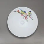 کاسه روشویی گرانیسی Vitabirds مدل GB1139 با طراحی مدرن و سطح براق سفید.