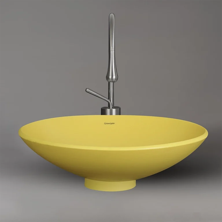 کاسه روشویی روکار مارمونایت با بدنه ضد خش