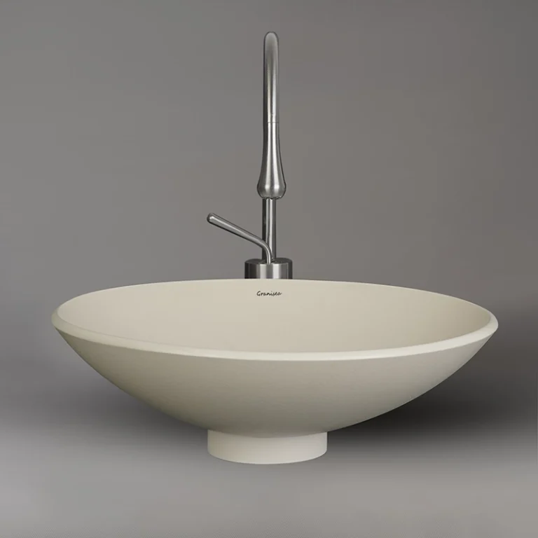 کاسه روشویی روکار مارمونایت گرانیسی مدل GB1155 رنگ کرم