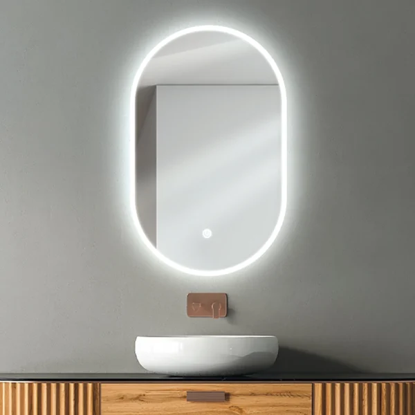 آینه بیضی P02 ترکیبی از زیبایی، کیفیت و تکنولوژی