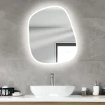 آینه بک لایت Form-14 با طراحی ارگانیک و مدرن همراه با نورپردازی LED ملایم