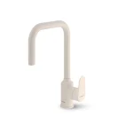 شیر اهرمی ظرفشویی آلپ شودر با خطوط منحنی و بدنه صیقلی