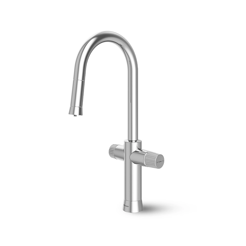 شیر ظرفشویی دو منظوره شودر مدل هاربر شیر آشپزخانه دومنظوره هاربر با طراحی مینیمال و عملکرد شاوری-تصفیه