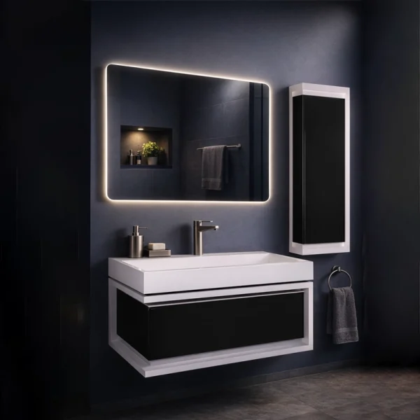 روشویی کابینتی لوکس با طراحی لوکس و مدرن