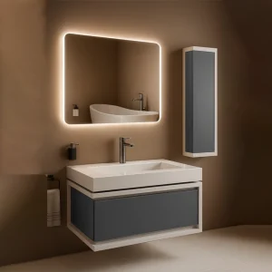 روشویی کابینتی لوکس با طراحی لوکس و مدرن